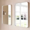 Venice White Frame 500 X 750mm Rectangular Mirror -Ideal Standard Store venwf5075 d2