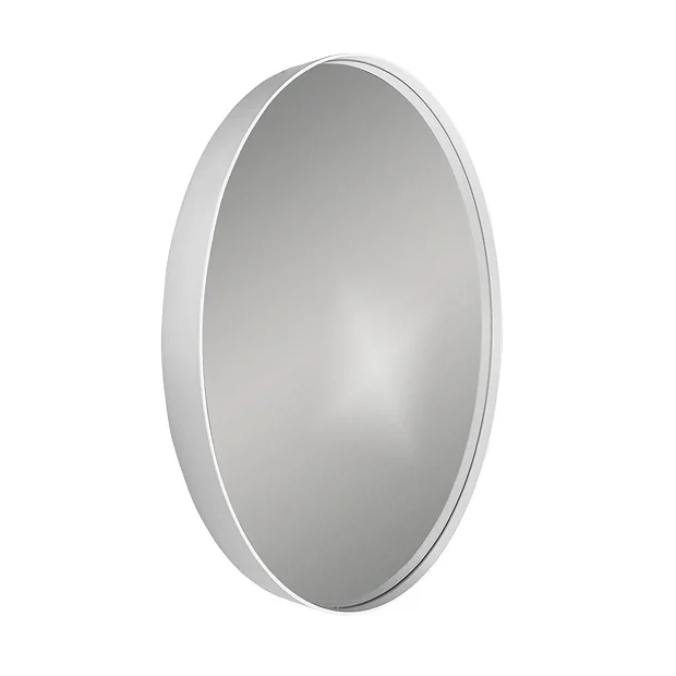 Venice White Frame 750mm Round Mirror 4 Venice White Frame 750mm Round Mirror - Image 2