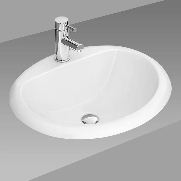 Rio Oval Inset Basin 1TH - 520 X 460mm 4 Rio Oval Inset Basin 1TH - 520 X 460mm - Image 2