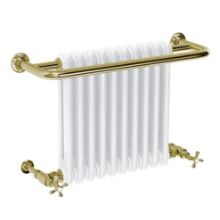 Bromley Vintage Gold Traditional Wall Hung Towel Rail Radiator (742 X 492mm) -Ideal Standard Store vgtwmr1 d1a