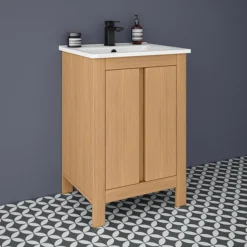 Valencia Naturale Oak Effect Vanity Unit - 550mm Wide -Ideal Standard Store vnat55oak lrg