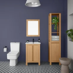 Valencia Naturale Oak Effect Vanity Unit - 550mm Wide -Ideal Standard Store vnat55oakd4