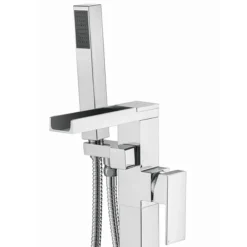 Monza Waterfall Floor Mounted Freestanding Bath Shower Mixer - Chrome -Ideal Standard Store wf04 n d1
