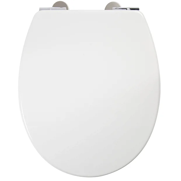 Croydex Anti-Bacterial Thermoset Toilet Seat With Slow-Close Easy-Fit Hinge - Gloss White 4 Croydex Anti-Bacterial Thermoset Toilet Seat With Slow-Close Easy-Fit Hinge - Gloss White - Image 2