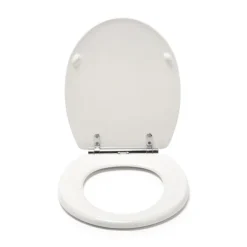 Croydex Lugano White Flexi-Fix Toilet Seat With Soft Close And Quick Release -Ideal Standard Store wl601022h d2
