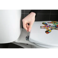 Croydex Francie & Josie Flexi-Fix Toilet Seat By Steven Brown Art -Ideal Standard Store wl604122 d4